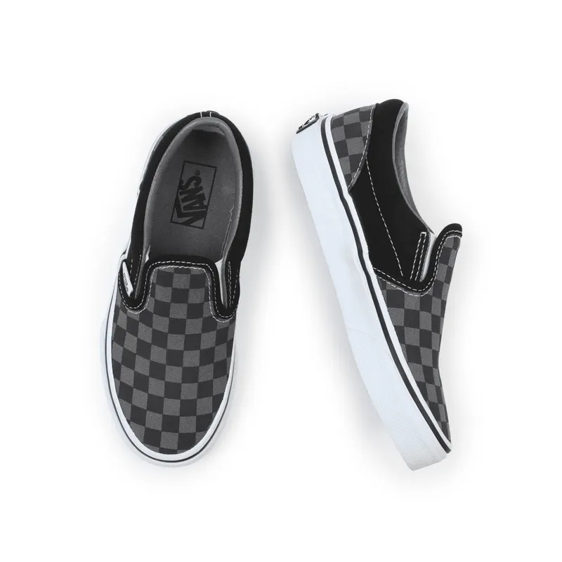 VANS Checkerboard Classic Slip-on Kinderschoenen Zwart (VN000ZBUEO0)