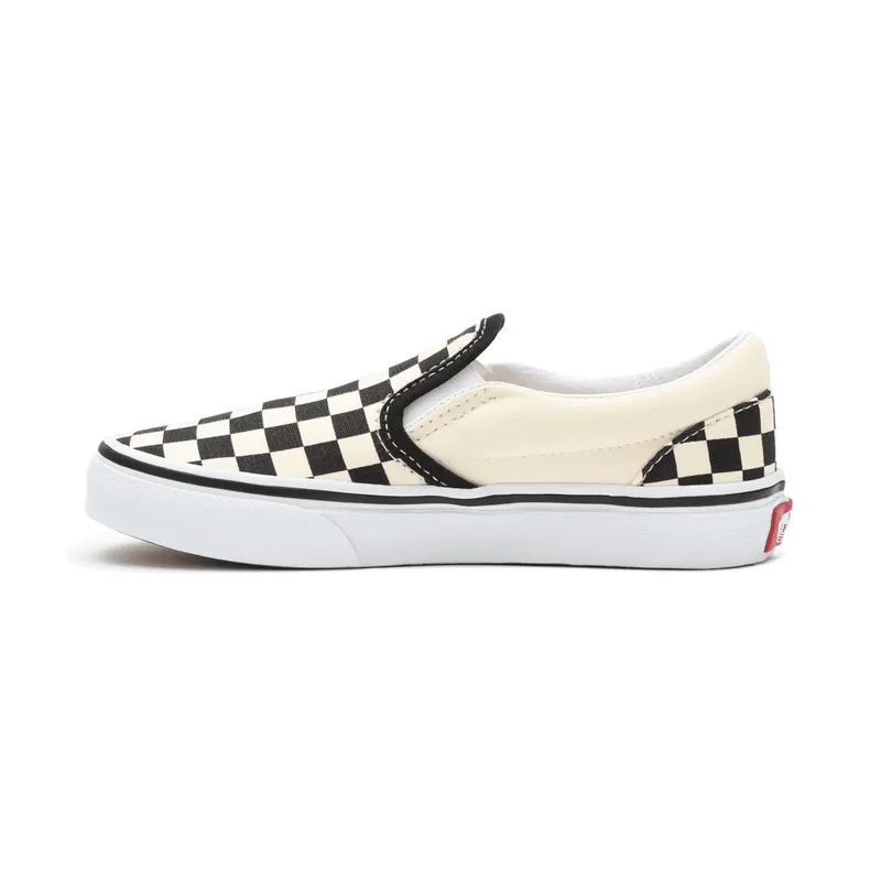 VANS Checkerboard Classic Slip-on Kinderschoenen Zwart (VN000ZBUEO1)