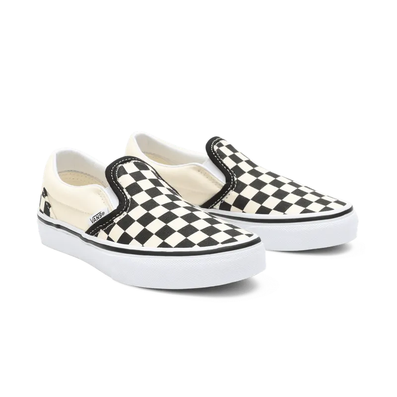 VANS Checkerboard Classic Slip-on Kinderschoenen Zwart (VN000ZBUEO1)