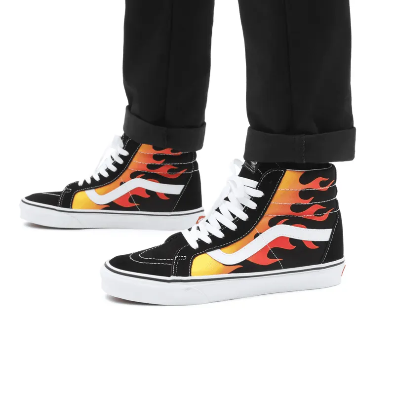 VANS Flame Sk8-hi Reissue Zwart (VN0A2XSBPHN)