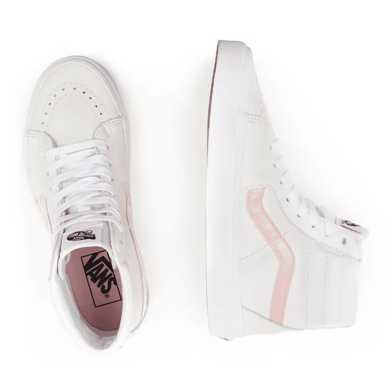VANS Velvet Sidestripe Sk8-hi Wit (VN0A32QG9XL)