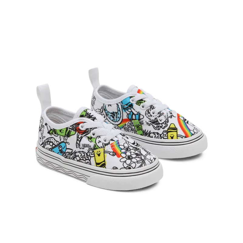 VANS Vans X Crayola Authentic Met Elastische Veters Voor Peuters Wit (VN0A34A1ARE)