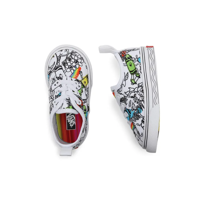 VANS Vans X Crayola Authentic Met Elastische Veters Voor Peuters Wit (VN0A34A1ARE)