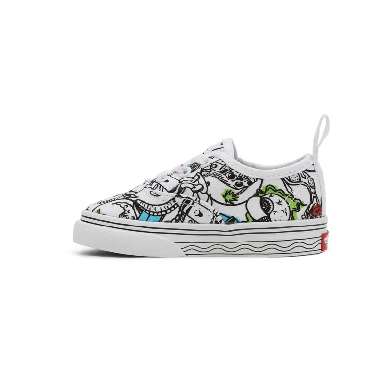 VANS Vans X Crayola Authentic Met Elastische Veters Voor Peuters Wit (VN0A34A1ARE)