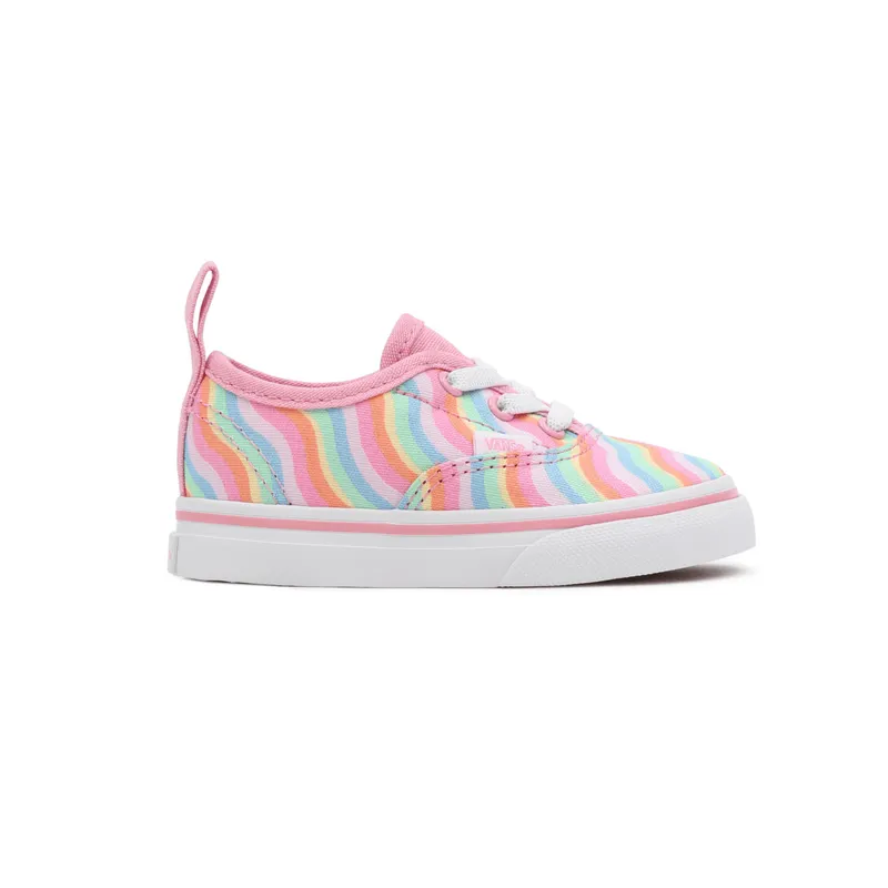VANS Wavy Rainbow Authentic Met Elastische Veters Voor Peuters Roze (VN0A34A1ARI)