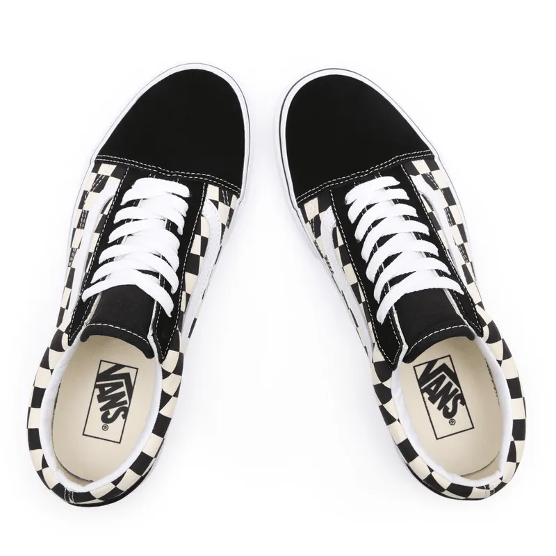 VANS Primary Check Old Skool Zwart (VN0A38G1P0S)