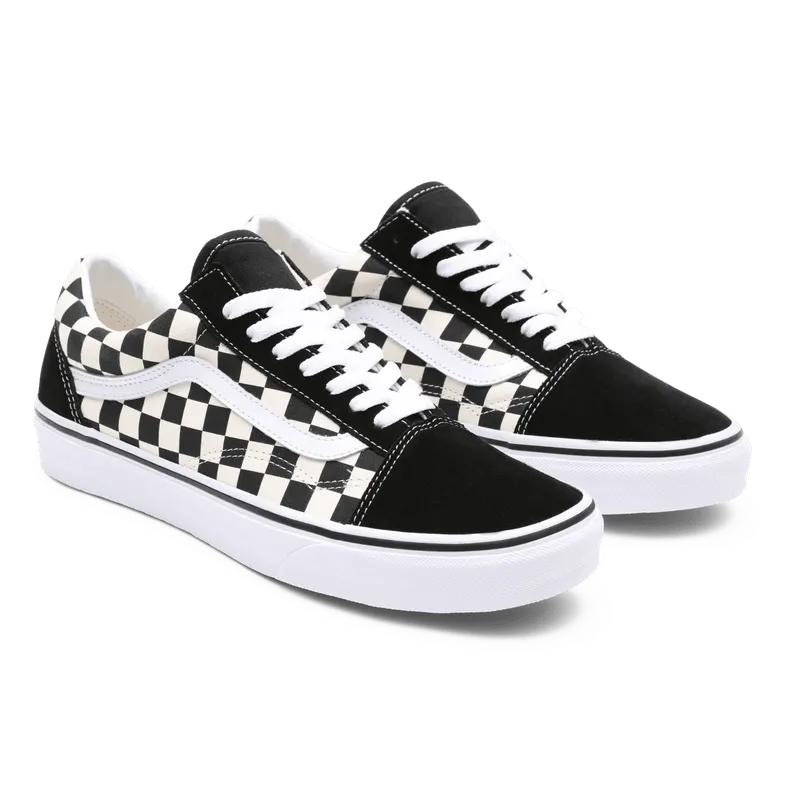 VANS Primary Check Old Skool Zwart (VN0A38G1P0S)