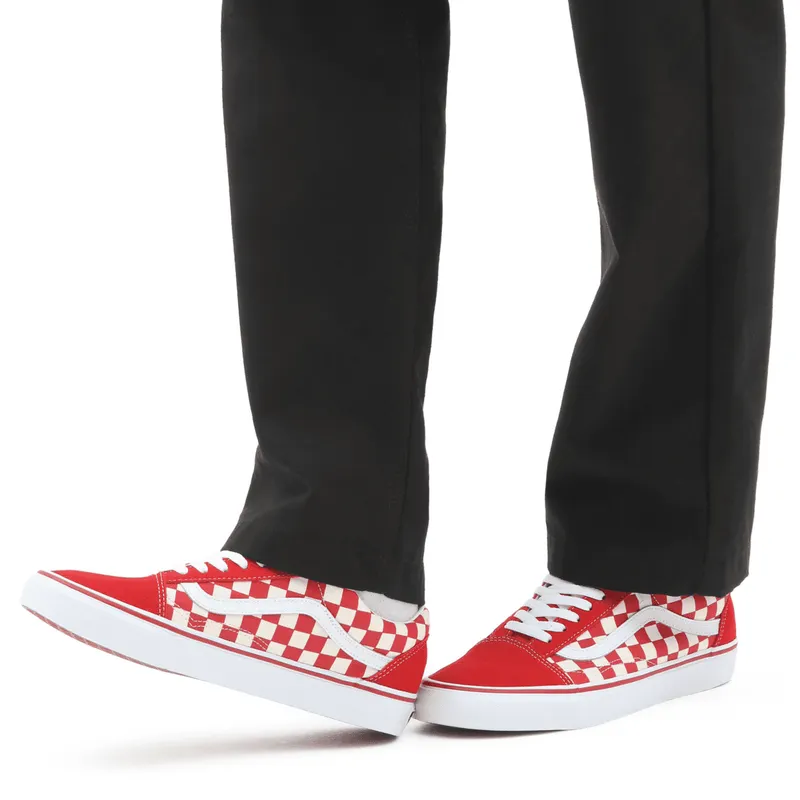 VANS Primary Check Old Skool Rood (VN0A38G1P0T)