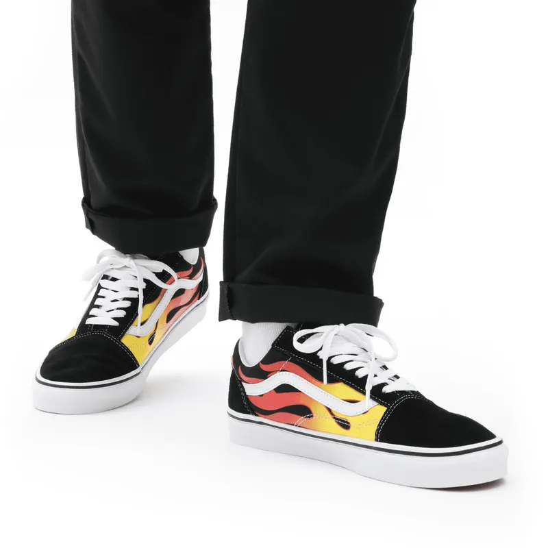 VANS Flame Old Skool Zwart (VN0A38G1PHN)