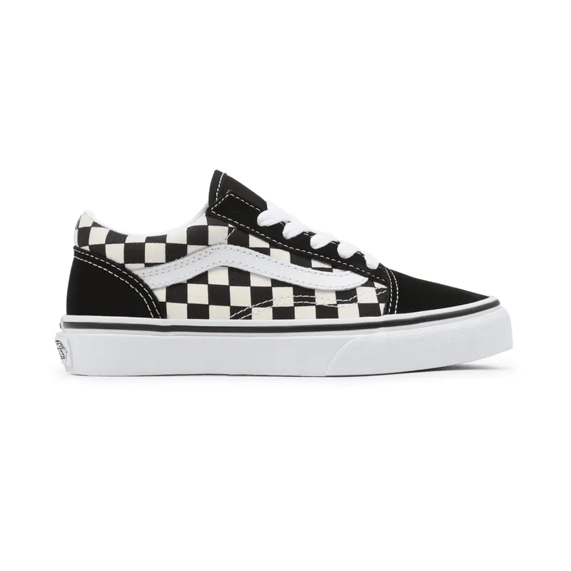 VANS Primary Check Old Skool Kinderschoenen Zwart (VN0A38HBP0S)