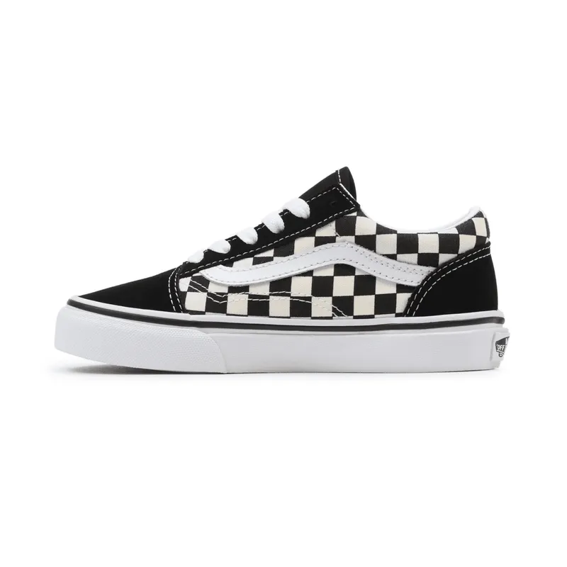 VANS Primary Check Old Skool Kinderschoenen Zwart (VN0A38HBP0S)