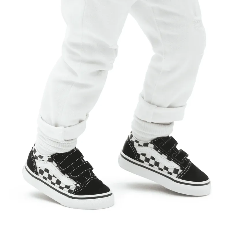 VANS Primary Check Old Skool V Zwart (VN0A38JNP0S)