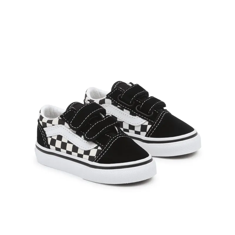 VANS Primary Check Old Skool V Zwart (VN0A38JNP0S)