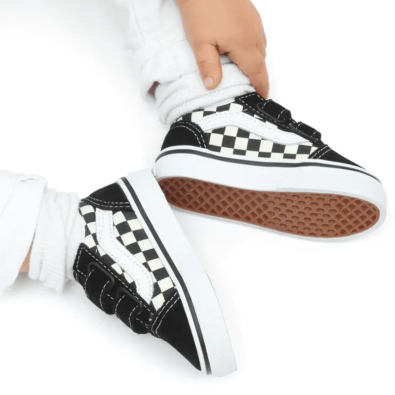VANS Primary Check Old Skool V Zwart (VN0A38JNP0S)