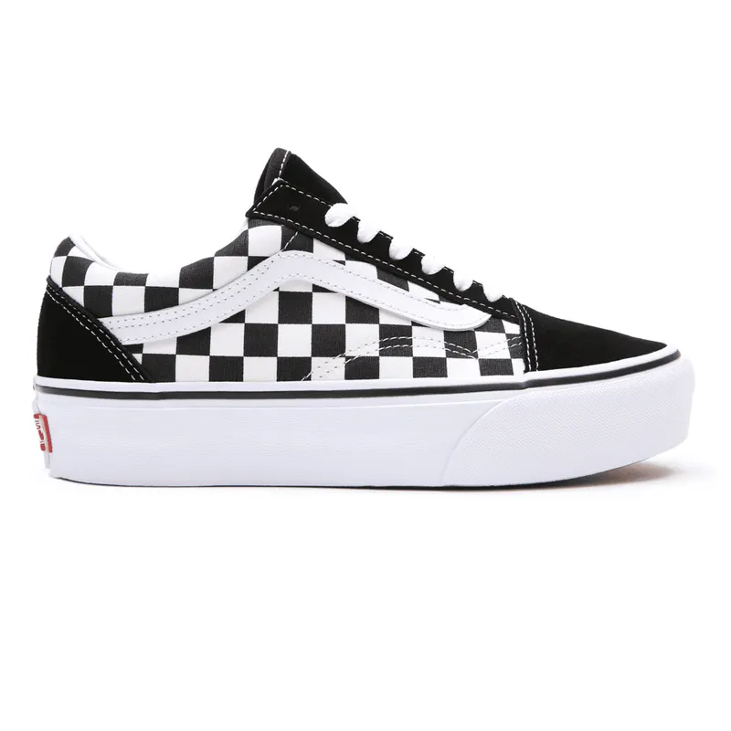 VANS Checkerboard Old Skool Platform Zwart (VN0A3B3UHRK)