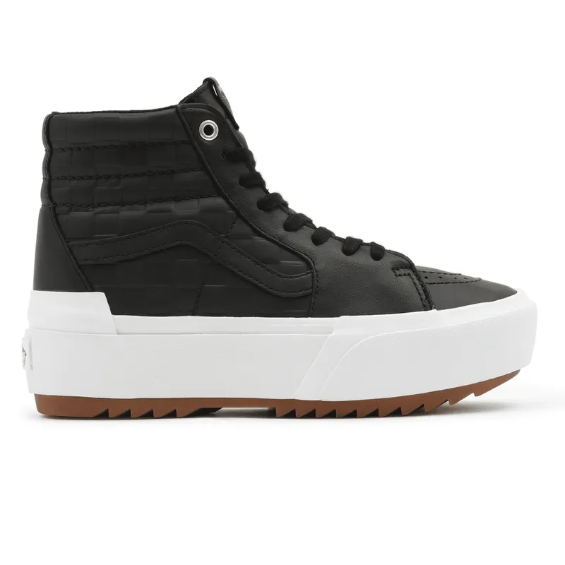 VANS Emboss Check Sk8-hi Stacked Zwart (VN0A4BTWA5S)