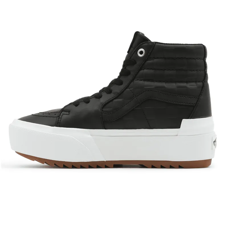 VANS Emboss Check Sk8-hi Stacked Zwart (VN0A4BTWA5S)