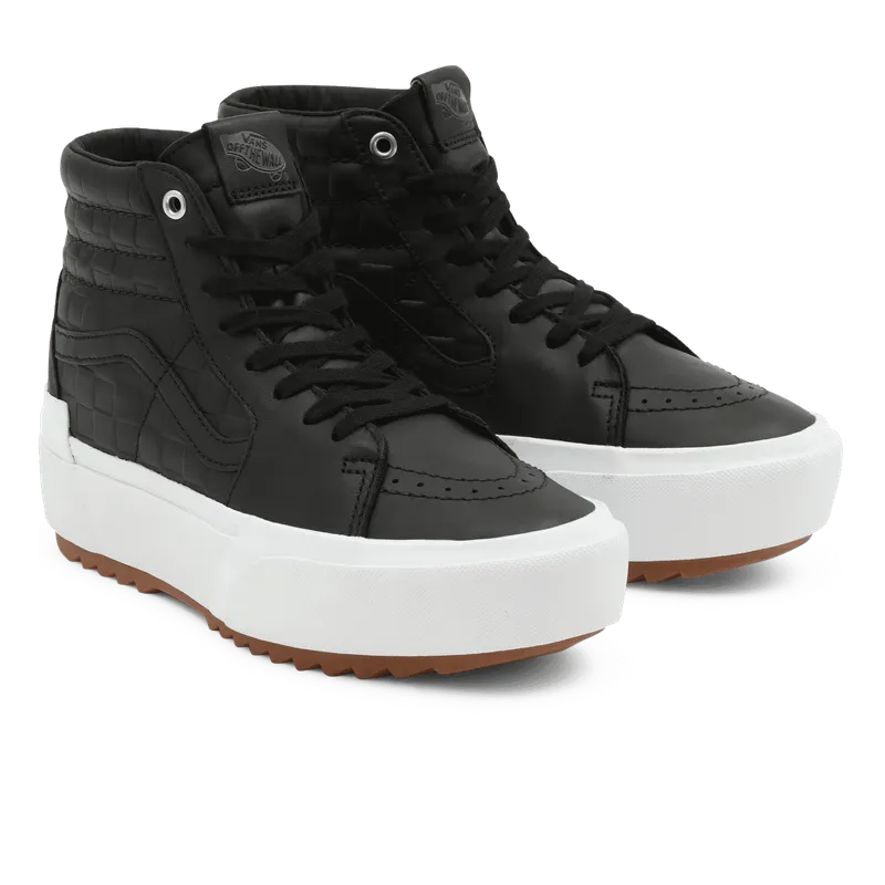VANS Emboss Check Sk8-hi Stacked Zwart (VN0A4BTWA5S)