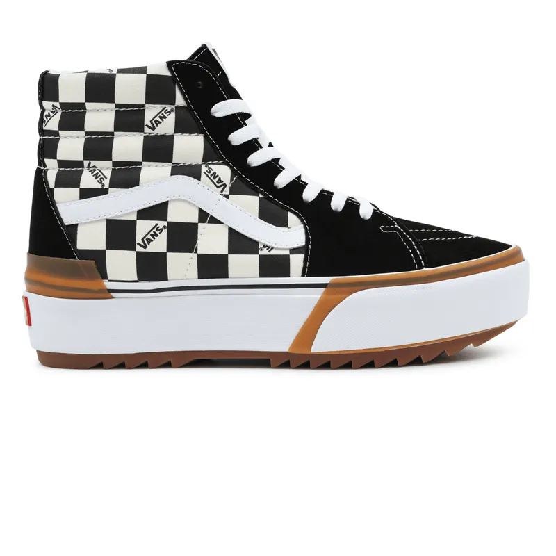 VANS Checkerboard Sk8-hi Stacked Zwart (VN0A4BTWVLV)