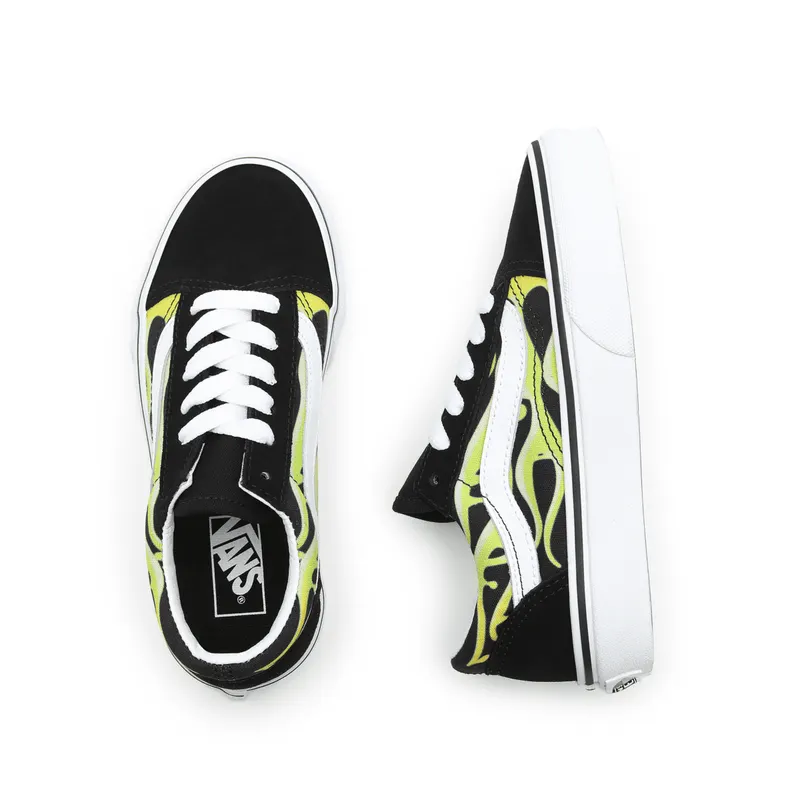 VANS Slime Flame Old Skool Kinderschoenen Zwart (VN0A4BUU31M)