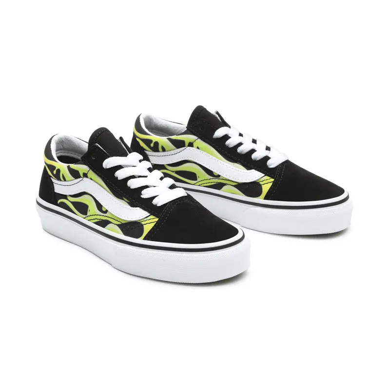 VANS Slime Flame Old Skool Kinderschoenen Zwart (VN0A4BUU31M)