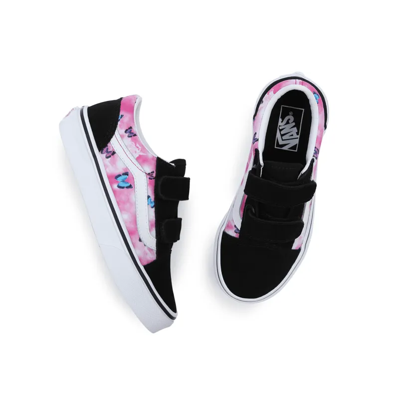 VANS Butterfly Dream Old Skool Kinderschoenen Met Klittenbandsluiting Roze (VN0A4BUVARP)