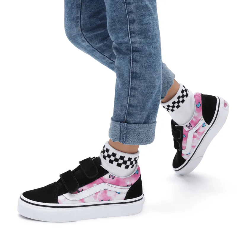 VANS Butterfly Dream Old Skool Kinderschoenen Met Klittenbandsluiting Roze (VN0A4BUVARP)