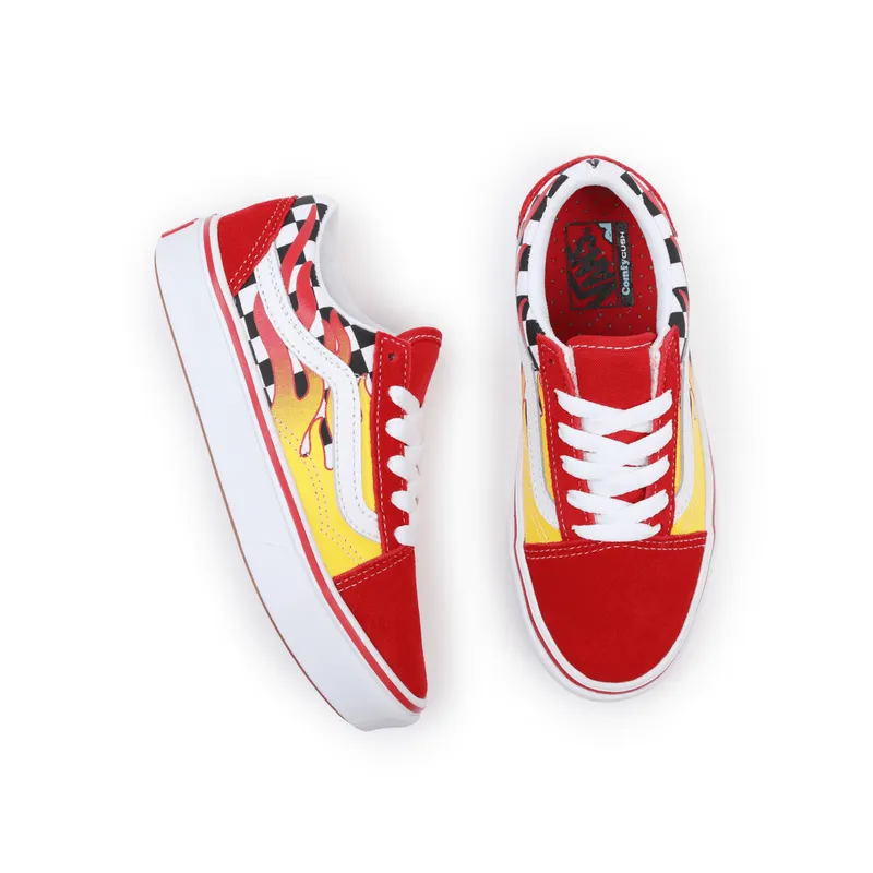 VANS Flame Comfycush Old Skool Kinderschoenen Rood (VN0A4U1QXWC)
