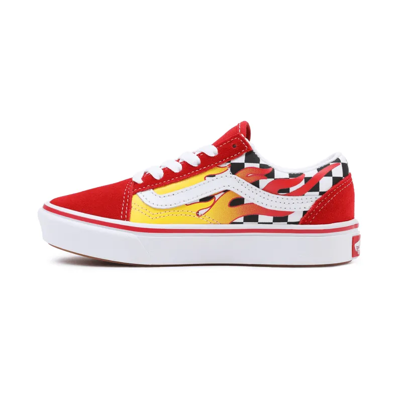 VANS Flame Comfycush Old Skool Kinderschoenen Rood (VN0A4U1QXWC)