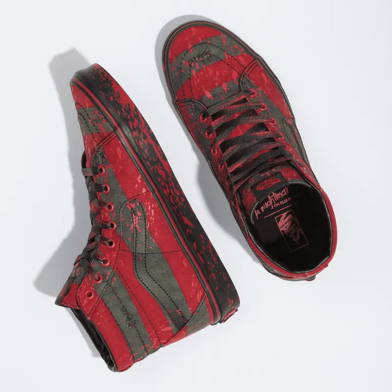 VANS Vans X Nightmare On Elm Street Sk8-hi Rood (VN0A4U3CZV1)