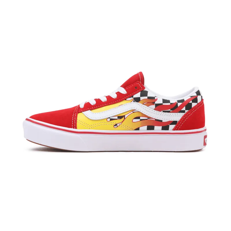 VANS Flame Comfycush Old Skool Voor Kinderen Rood (VN0A4UHAXWC)
