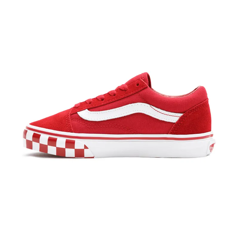 VANS Check Bumper Old Skool Kinderschoenen Rood (VN0A4UHZ32W)