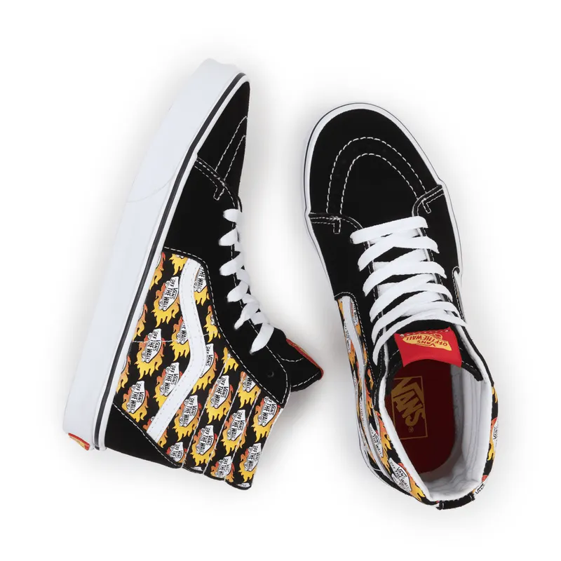 VANS Flame Logo Repeat Sk8-hi Kinderschoenen Zwart (VN0A4UI2AC4)