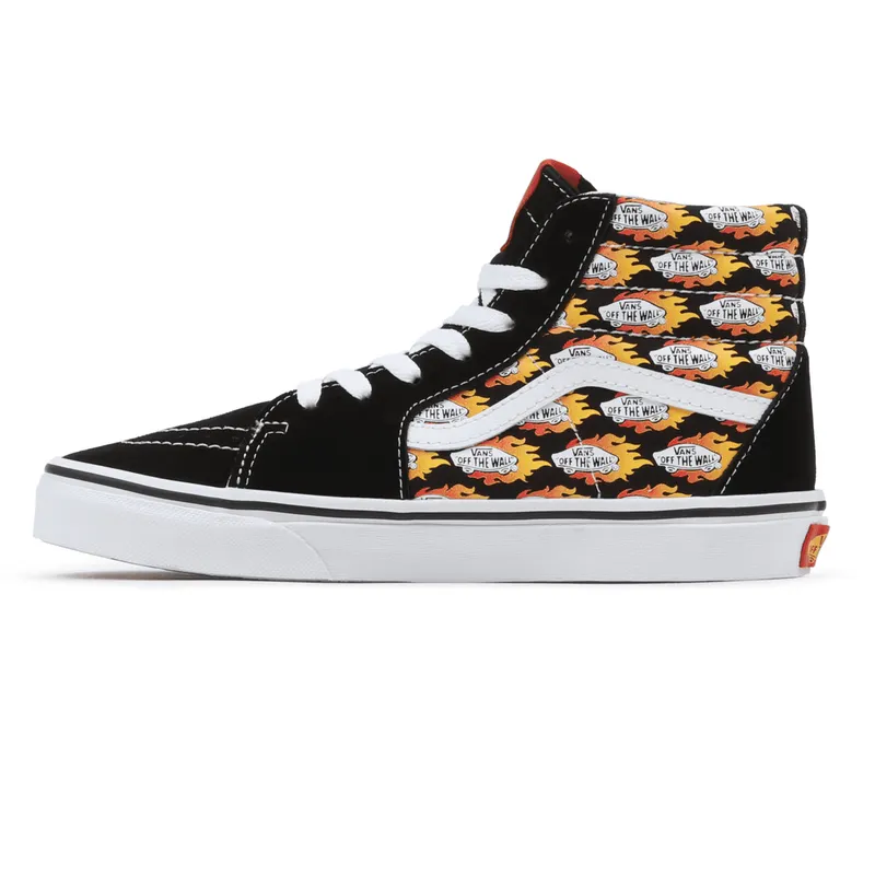 VANS Flame Logo Repeat Sk8-hi Kinderschoenen Zwart (VN0A4UI2AC4)