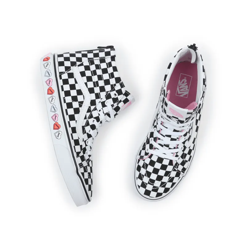 VANS Candy Hearts Sk8-hi Zip Kinderschoenen Zwart (VN0A4UI4ABY)