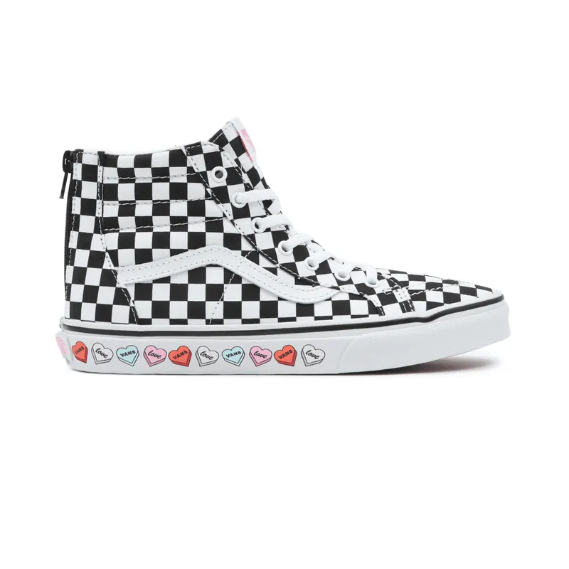 VANS Candy Hearts Sk8-hi Zip Kinderschoenen Zwart (VN0A4UI4ABY)
