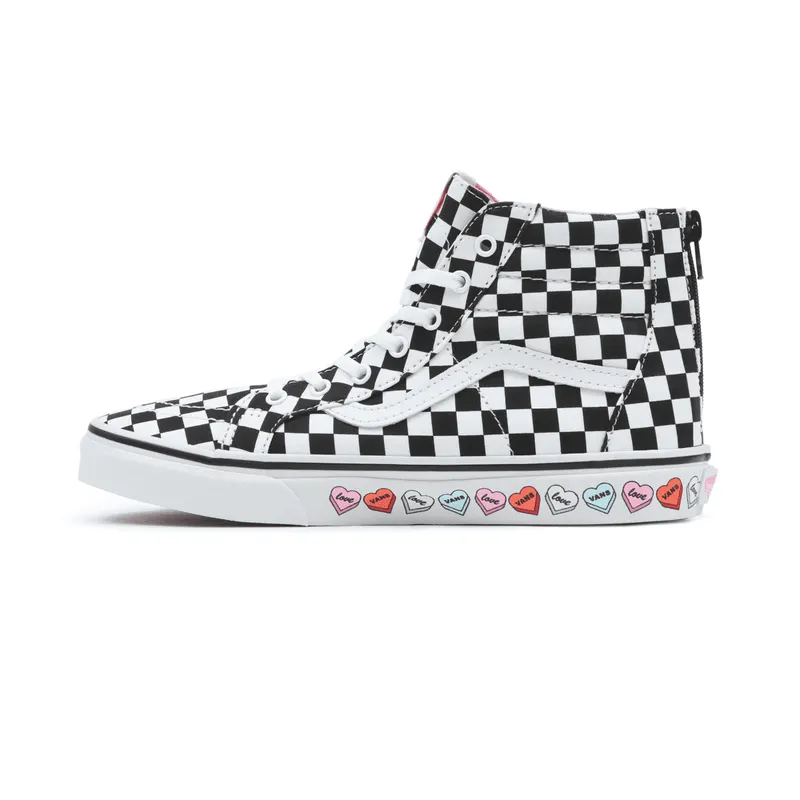 VANS Candy Hearts Sk8-hi Zip Kinderschoenen Zwart (VN0A4UI4ABY)