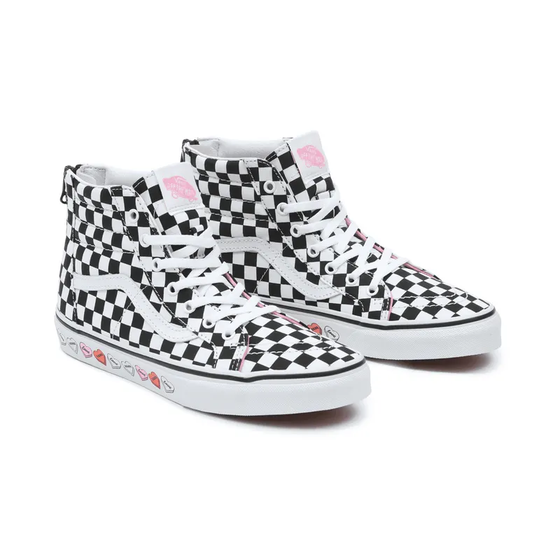 VANS Candy Hearts Sk8-hi Zip Kinderschoenen Zwart (VN0A4UI4ABY)
