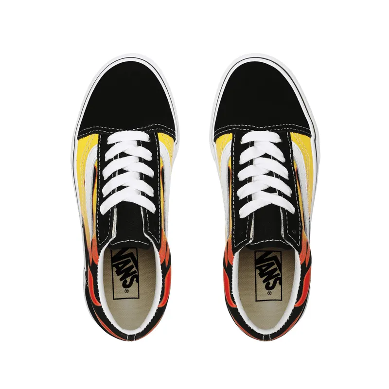 VANS Flame Old Skool Kinderschoenen Zwart (VN0A5AOAXEY)
