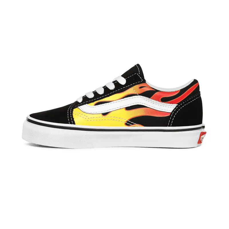 VANS Flame Old Skool Kinderschoenen Zwart (VN0A5AOAXEY)