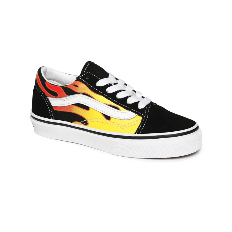 VANS Flame Old Skool Kinderschoenen Zwart (VN0A5AOAXEY)
