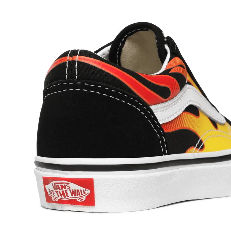VANS Flame Old Skool Kinderschoenen Zwart (VN0A5AOAXEY)