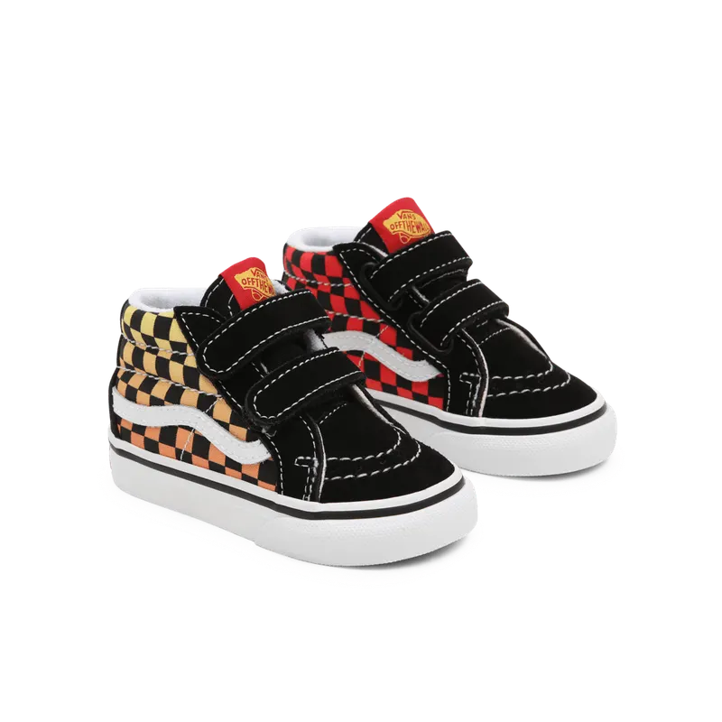 VANS Flame Logo Repeat Sk8-mid Reissue Velcro Zwart (VN0A5DXDABX)