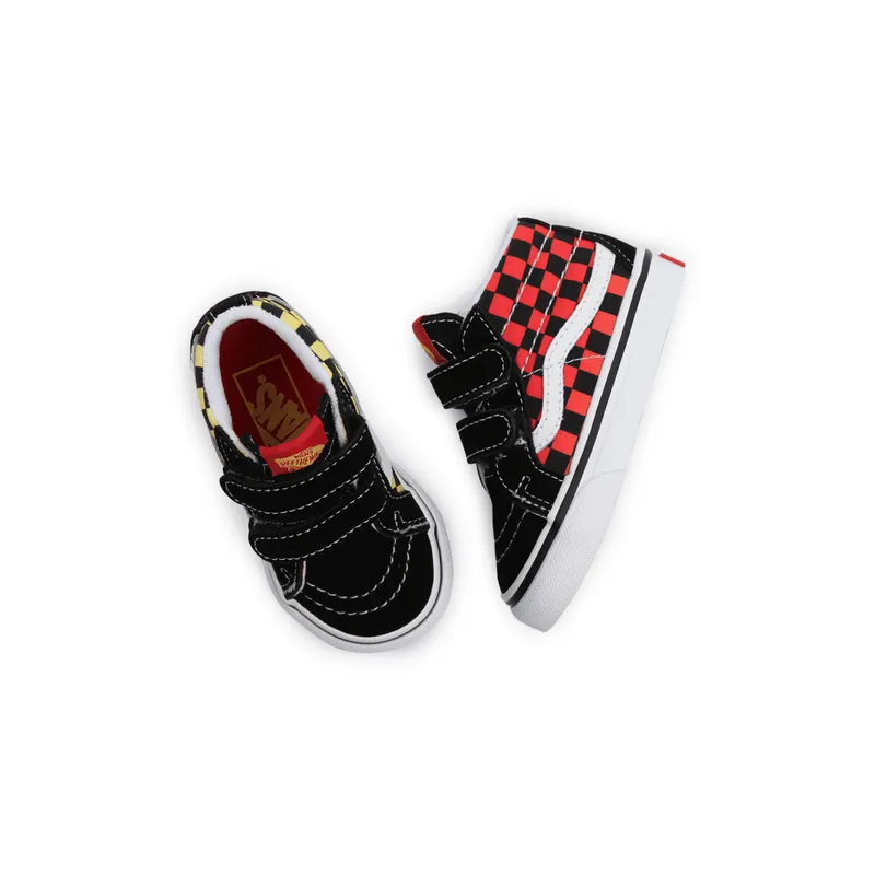 VANS Flame Logo Repeat Sk8-mid Reissue Velcro Zwart (VN0A5DXDABX)