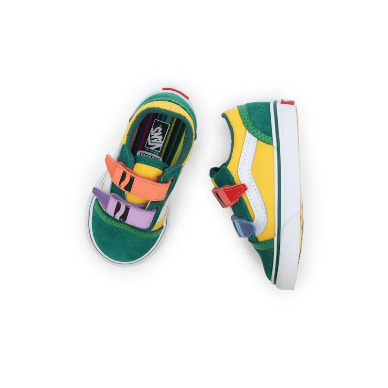 VANS Vans X Crayola Old Skool Velcro Cr Voor Peuters Multicolour (VN0A5EE1ARR)