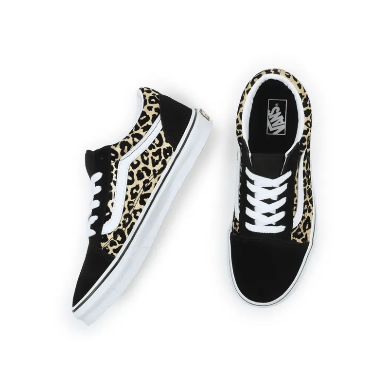 VANS Flocked Leopard Old Skool Kinderschoenen Zwart (VN0A5EE6ABS)