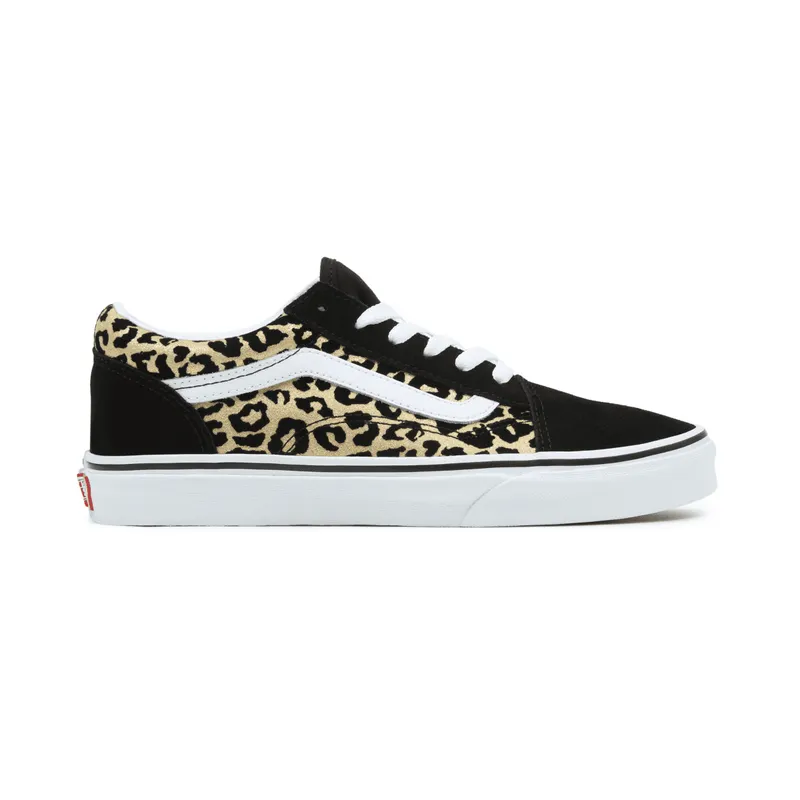 VANS Flocked Leopard Old Skool Kinderschoenen Zwart (VN0A5EE6ABS)