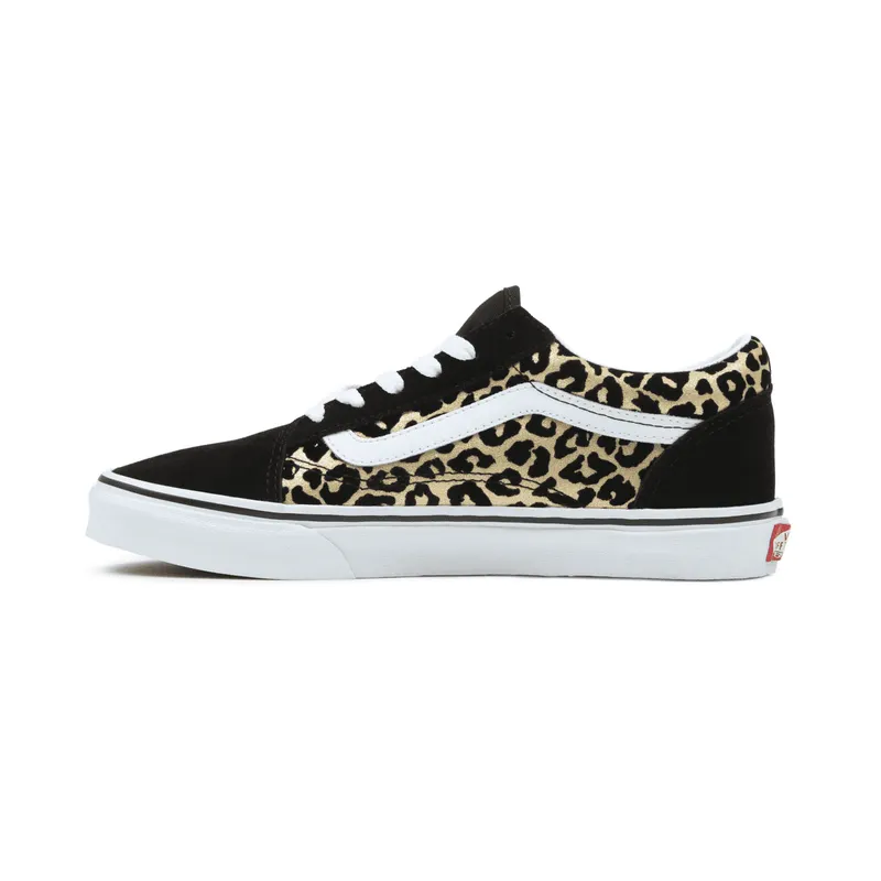 VANS Flocked Leopard Old Skool Kinderschoenen Zwart (VN0A5EE6ABS)