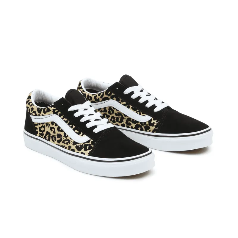 VANS Flocked Leopard Old Skool Kinderschoenen Zwart (VN0A5EE6ABS)