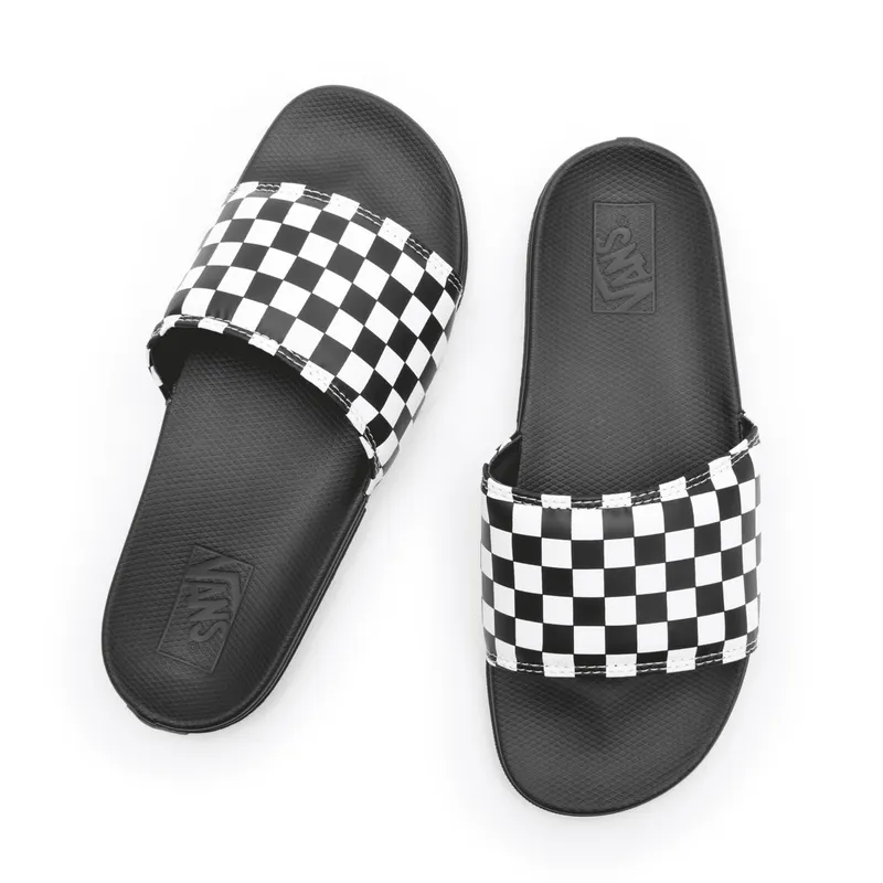 VANS Checkerboard La Costa Slide-on Voor Heren Zwart (VN0A5HF527I)